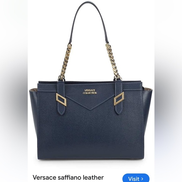 Versace Collection Leather Tote - Picture 2 of 11